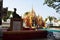 Maha Lawka Marazein golden stupa pagoda paya temple or Kuthodaw inscription shrine for burmese people and foreign travelers travel
