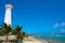 Mahahual lighthouse in Costa Maya Mexico