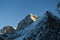 Mahalangur Himal mountain range at sunrise in Himalayas