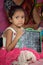 Maharastra, India - July 2019: unidentified rural school students in the classroom of their school, scene of a rural or small