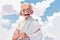 Mahatma Gandhi, Indian freedom Fighter, 2 October Ai generated illustration