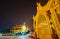 The Mahavijaya Pagoda grounds in the evening, Yangon, Myanmar