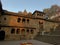 Maheshwar, Madhya Pradesh, India, 24 Feb 2024, Exterior View of the scenic tourist landmark Maheshwar fort and temple, The ancient