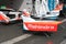 Mahindra logo on FIA Formula E racing car body style