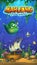 Mahjong fish world vector illustration mobile format main screen