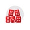 mahjong pieces. Vector illustration decorative design