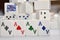 Mahjong set with four Aces