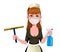 Maid, cleaning lady, cleaning woman
