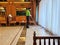 Maid mopping hotel foyer, Cleaning cosy interior in hotel lobby staff cleaning