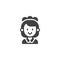 Maid woman vector icon