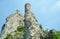 Maiden tower on sky background. Devin castle. Bratislava, Slovak