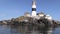 Maidens Lighthouse Northern Ireland in Irish Sea