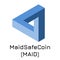 MaidSafeCoin MAID. Vector illustration crypto c