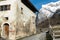 Maienfeld, GR / Switzerland - 25. December 2018: View of the historic home of Heid from the fictional story in the Swiss village o