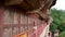 Maijishan Cave-Temple Complex corridor in Tianshui city, Gansu Province China. A mountain with religious caves on the Silk Road