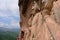 Maijishan Cave-Temple Complex in Tianshui city, Gansu Province China. A mountain with religious caves on the Silk Road