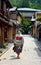 Maiko walking in Kyoto\'s street