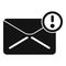 Mail alert icon simple vector. Call contact