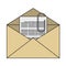 Mail With Attachment Icon