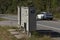 Mail box collection point on the roadside, Florida, USA.