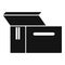 Mail box icon simple vector. Parcel delivery
