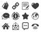 Mail, contact icons. Communication signs. Vector
