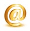 Mail contact symbol icon