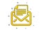 Mail correspondence icon. Read Message sign. Vector
