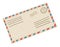 Mail correspondence, letter in vintage envelope