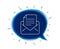 Mail correspondence line icon. Read Message sign. Vector