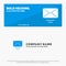 Mail, Email, Text SOlid Icon Website Banner and Business Logo Template