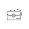 Mail envelope friend icon. Element of friendship icon