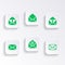 Mail envelope icons