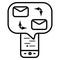 Mail Exchange icon vector illustration