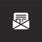 mail icon. Filled mail icon for website design and mobile, app development. mail icon from filled news collection isolated on