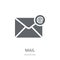 Mail icon. Trendy Mail logo concept on white background from Mar
