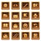 Mail icons. Brown series.