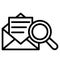 Mail lookup Isolated Vector icon which can easily modify or edit