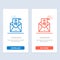 Mail, Love Letter, Proposal, Wedding Card  Blue and Red Download and Buy Now web Widget Card Template