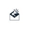 Mail marketing creative icon. filled multicolored illustration. From