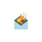 Mail marketing creative icon. flat multicolored illustration. From