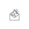 Mail marketing creative icon. line multicolored illustration. From