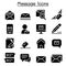 Mail , Message, Newsletter icon set