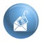 Mail phishing icon, simple style