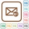 Mail reading aloud simple icons