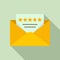 Mail reputation icon, flat style