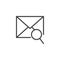 Mail search line icon