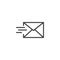 Mail send line icon