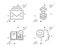 Mail, Shoulder strap and Instruction info icons set. Good mood sign. New messages, Star rank, Project. Vector