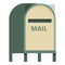 Mail street box icon cartoon vector. Shipment letter